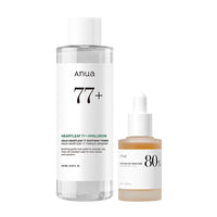 Thumbnail for Anua Skin Relief Duo for Calming Skin, Heartleaf 77 pH 5.5 Soothing Toner, Heartleaf 80 Calming Ampoule for Sensitive Skin, panthenol B5, Hydrating, Soothing Effect, Vegan, Korean Skincare Set