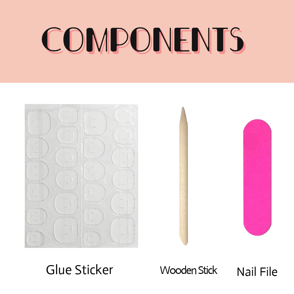 Square Press on Nails Short Fake Nails Press ons Ombre Pink False Nails with Designs Chrome Nails Acrylic Glossy Full Cover Glue on Nails Cute Artificial Stick on Nail for Women Decoration 24 Pcs | Premium Nail Wraps