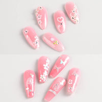 Thumbnail for 30Sheets Floral Nail Art Nail Nail Wraps Decals 3D Self Adhesive White Flower Designs Nails Supplies White Flower Nail Nail Wraps with Rhinestones Nail Decorations for Women Manicure Transfer Tool Nails Nail Wraps