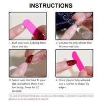 Thumbnail for 48Pcs Press on Nails Long Square & Toenails Set, Fake Nails With Flower Butterfly Design Full Glue on French Tip, Full Cover Stick on Toe Nails for Women Manicure | Premium Nail Wraps