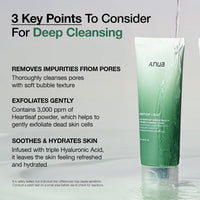 Thumbnail for Anua After sun care trio set, Heartleaf Cleansing Foam+ Zero-Cast Moisturizing Finish Sunscreen, Heartleaf Pore Control Cleansing Oil, Face wash, Oil Cleanser, Facial sunscreen, Korean skincare set