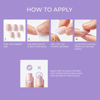 Thumbnail for KISS imPRESS No Glue Mani Press On Nails, , 'Frosting', White, Short Size, Squoval Shape, Includes 30 Nails, Prep Pad, Instructions Sheet, 1 Manicure Stick, 1 Mini File | Premium Nail Wraps