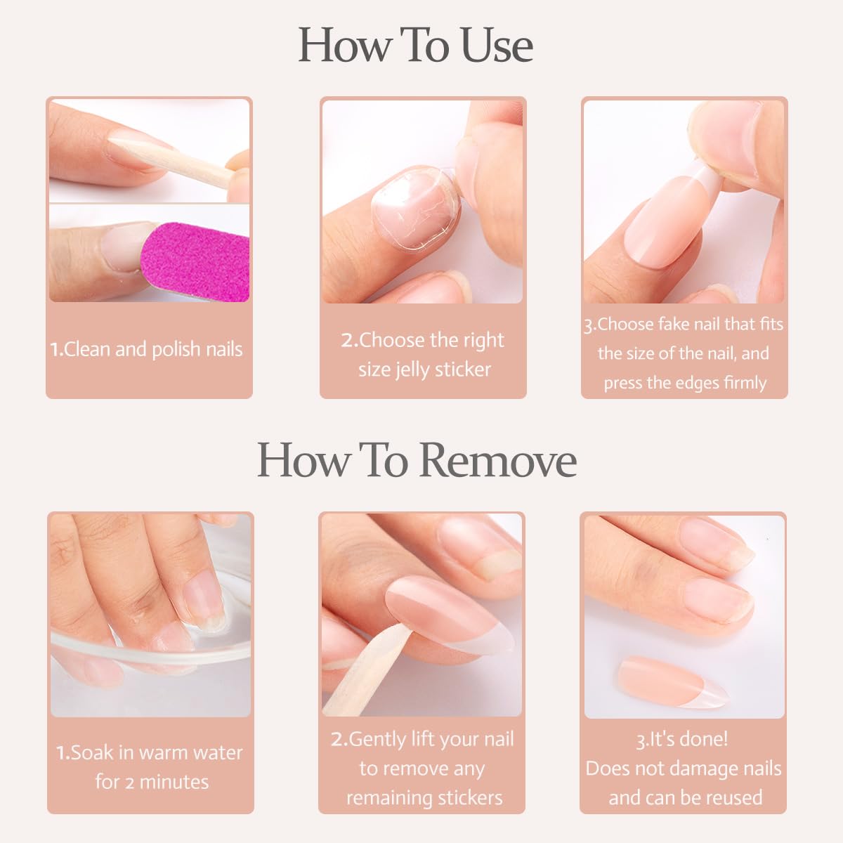Square Press on Nails Short Fake Nails Press ons Ombre Pink False Nails with Designs Chrome Nails Acrylic Glossy Full Cover Glue on Nails Cute Artificial Stick on Nail for Women Decoration 24 Pcs | Premium Nail Wraps