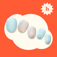 Thumbnail for Heyhae Semi Cured Gel Nail Strips | No LED Lamp Needed | Spring, Marble, Pink | Easy Apply & Remove, Salon Quality | Includes 28 Strips, 1 Prep Pads, Nail File & Wooden stick - Hey, Daisy Days
