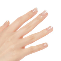 Thumbnail for KISS Salon Acrylic, Press-On Nails, Nail glue included, 'Crush Hour', French, Petite Size, Squoval Shape, Includes 28 Nails, 2g Glue, 1 Manicure Stick, 1 Mini File | Premium Nail Wraps