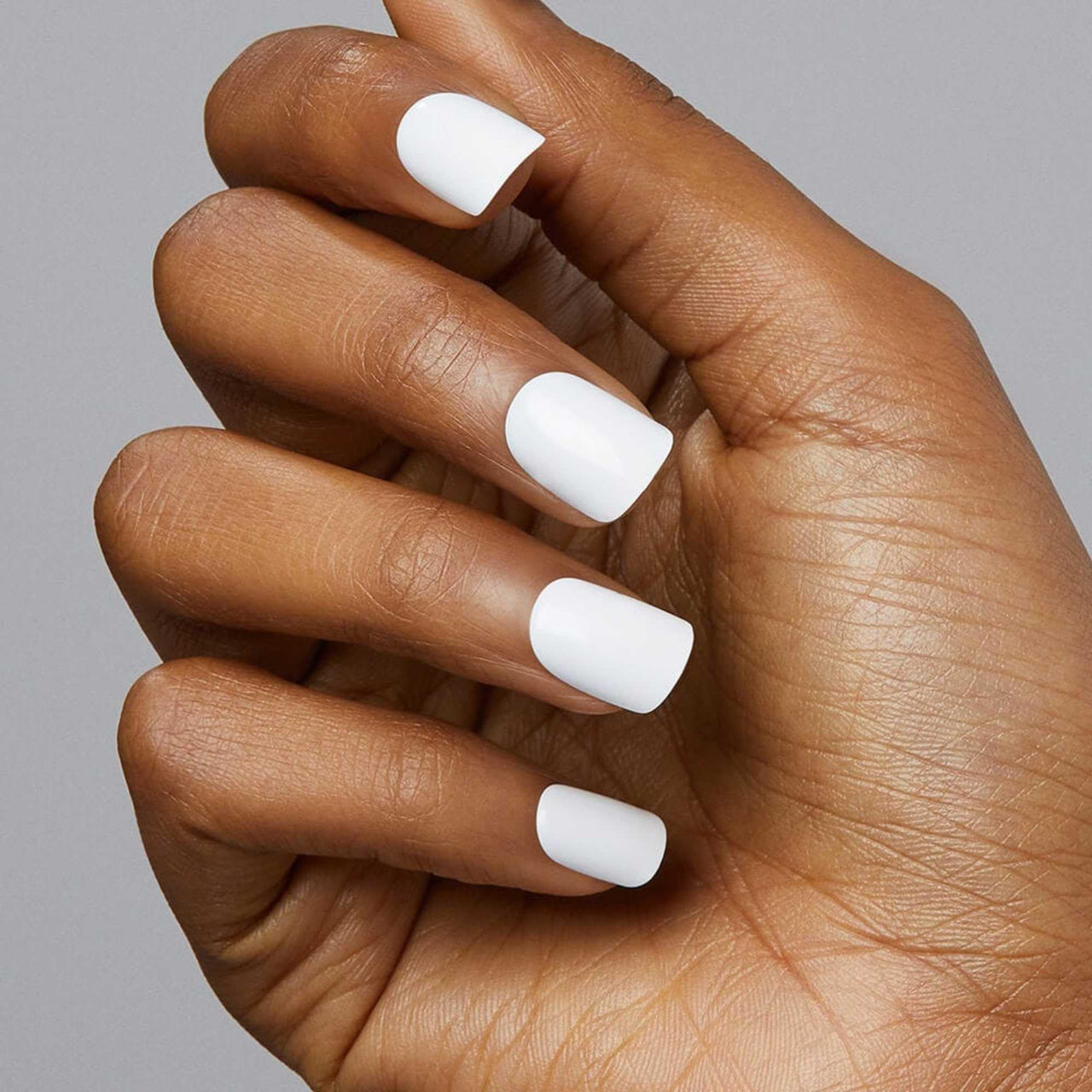 KISS imPRESS No Glue Mani Press On Nails, , 'Frosting', White, Short Size, Squoval Shape, Includes 30 Nails, Prep Pad, Instructions Sheet, 1 Manicure Stick, 1 Mini File | Premium Nail Wraps