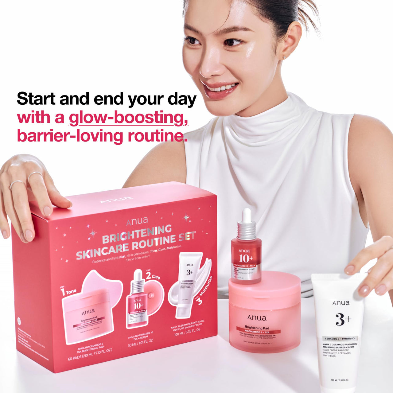 ANUA- Niacinamide Brightening Skincare Routine Set