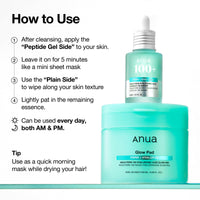 Thumbnail for Anua PDRN 100 Hyaluronic Acid Pad, Glow-Plumping Korean Face Pad for Daily Skincare & Makeup Prep, Dual-Sided Toner for Radiant Skin & Deep Hydration, Korean Skin Care (180ml, 60 Pads)
