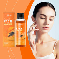 Thumbnail for Papaya and Tea Tree Oil Face Wash with Hyaluronic Acid, Glycerin & Arbutin - Gentle Foaming Cleanser for Sensitive Skin, Deep Cleansing Without Dryness, 3.38 fl oz