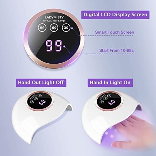 LadyMisty nail dryers LadyMisty 72W UV LED Nail Lamp