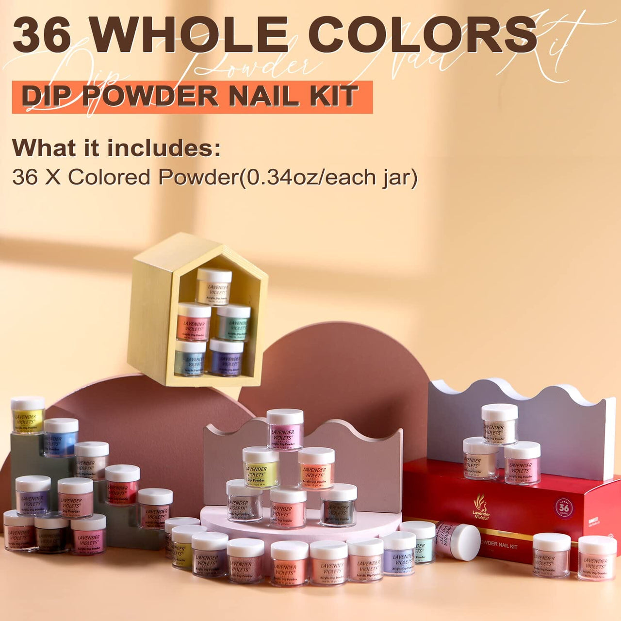 Lavender Violets Lavender Violets 36 Colors Dip Powder Nail Kit