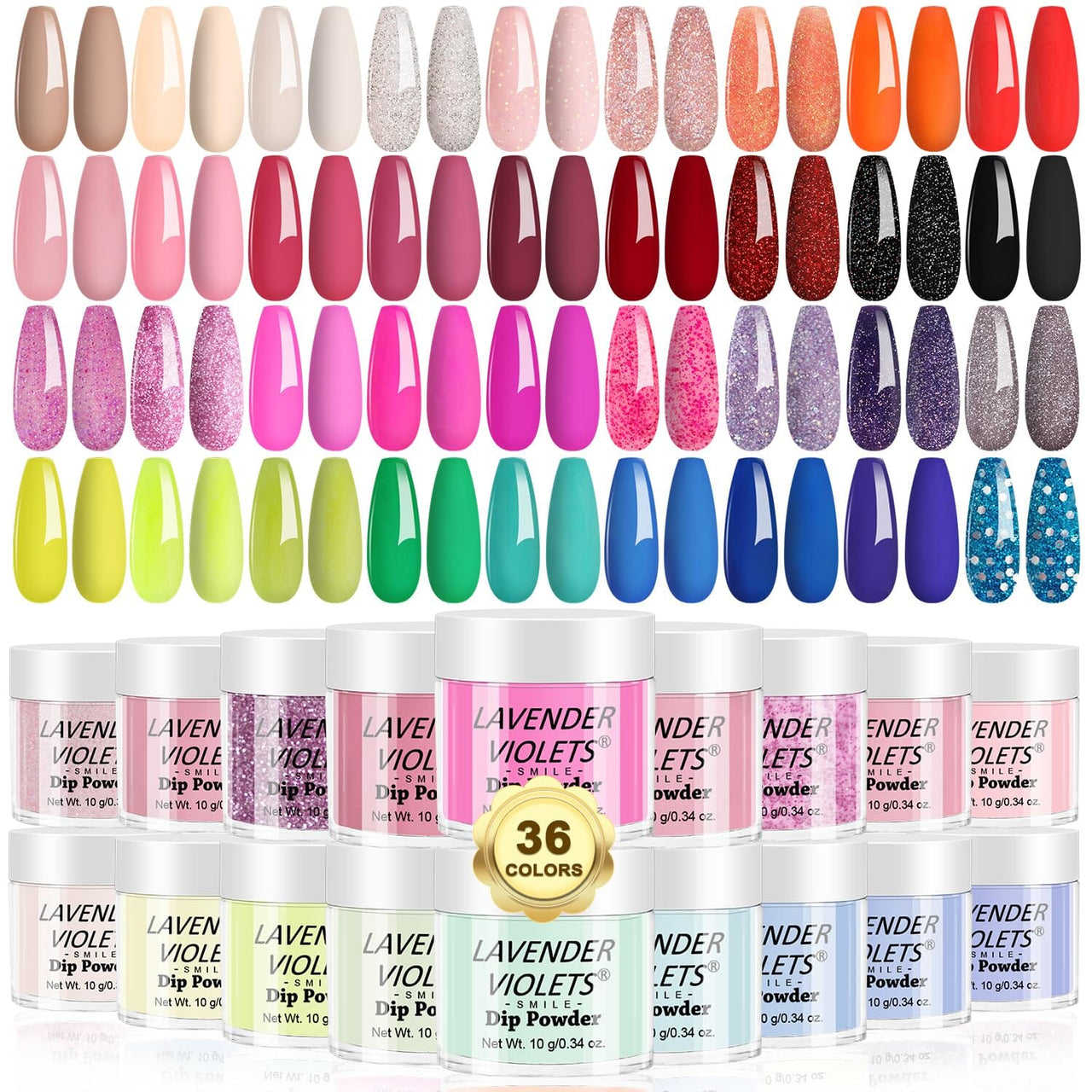 Lavender Violets Lavender Violets 36 Colors Dip Powder Nail Kit