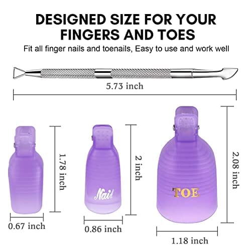 Makartt Beauty Makartt Gel Nail Polish Remover Clips Kit