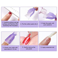 Thumbnail for Makartt Beauty Makartt Gel Nail Polish Remover Clips Kit