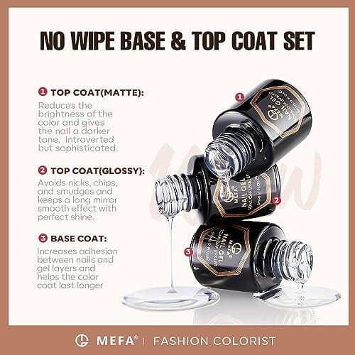 MEFA Nude-Pink Collection | 20 Colours | MEFA | 23 Pcs Gel Nail Polish Kit