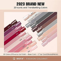 Thumbnail for MEFA Nude-Pink Collection | 20 Colours | MEFA | 23 Pcs Gel Nail Polish Kit