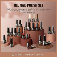 Thumbnail for MEFA Nude-Pink Collection | 20 Colours | MEFA | 23 Pcs Gel Nail Polish Kit