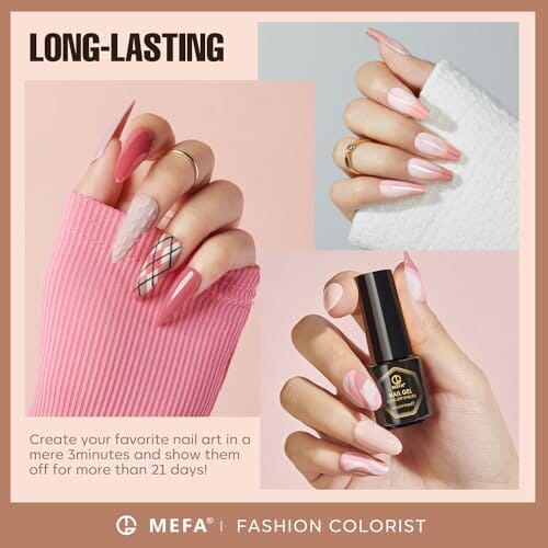 MEFA Nude-Pink Collection | 20 Colours | MEFA | 23 Pcs Gel Nail Polish Kit