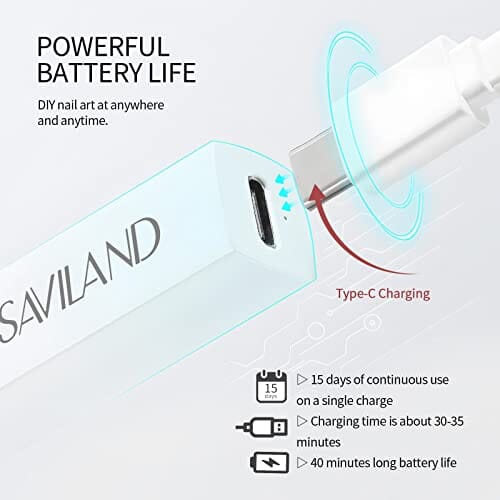 SAVILAND nail dryers White Mini UV Light | Flash Dry