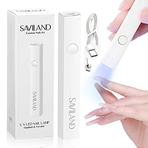 SAVILAND nail dryers White Mini UV Light | Flash Dry