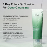 Thumbnail for ANUA Heartleaf Quercetinol Pore Deep Cleansing Foam