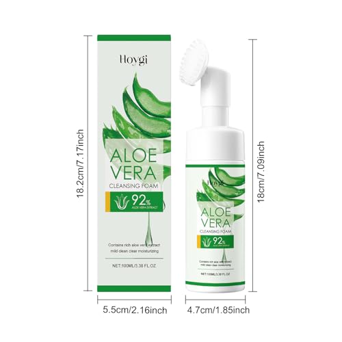 Aloe Vera Cleansing Foam with Sodium Hyaluronate - Hoygi