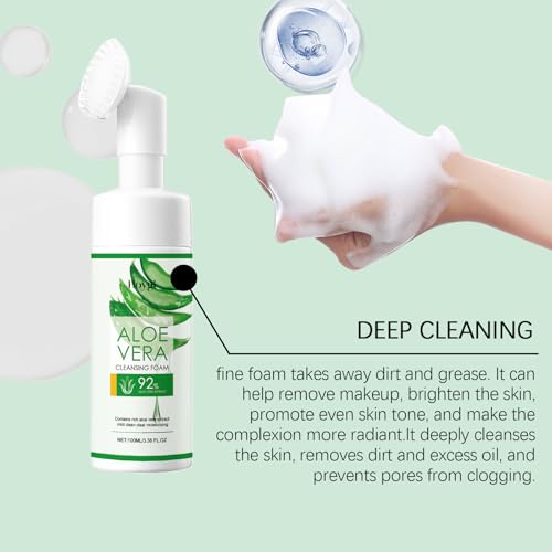 Aloe Vera Cleansing Foam with Sodium Hyaluronate - Hoygi