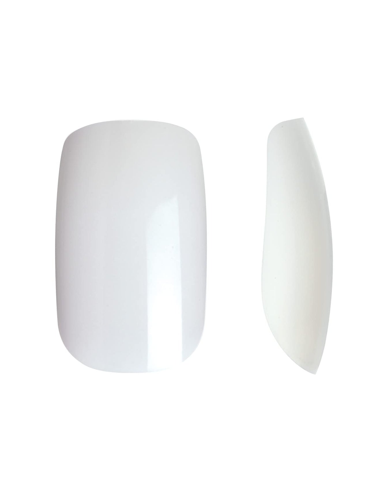 KISS Full-Cover Nails, Press On Nails, Nail glue included, 'Short Square', Clear, Short Size, Squoval Shape, Includes 100 Nails, 3g Glue