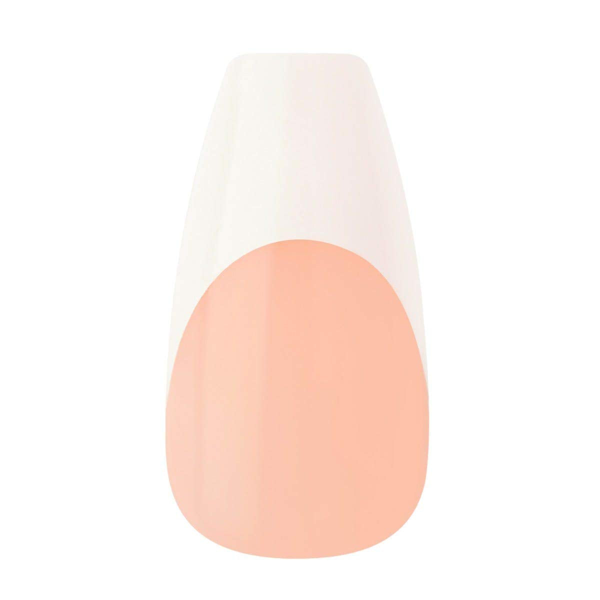 Kiss Salon Acrylic French Nail Manicure gel nail wraps – french long – CrazyGels
