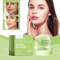 Thumbnail for Centella Allantoin Soothing Gel Moisturizer with packaging and a woman applying it to her face.