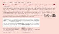 Thumbnail for Nailog Semi Cured Gel Nail Strips 34 pcs | Long Lasting Nail Polish Sticker Nail Wraps with Glossy Gel Finish | New Dawn