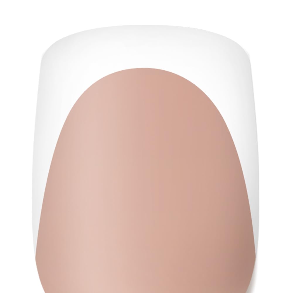 Beetles French Tips Press On Nails: gel nail wraps – french long – CrazyGels