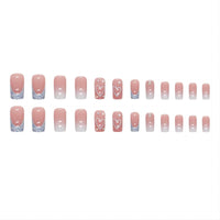 Thumbnail for Ruokexin Heart Press On Nails Medium gel nail wraps – medium long – CrazyGels