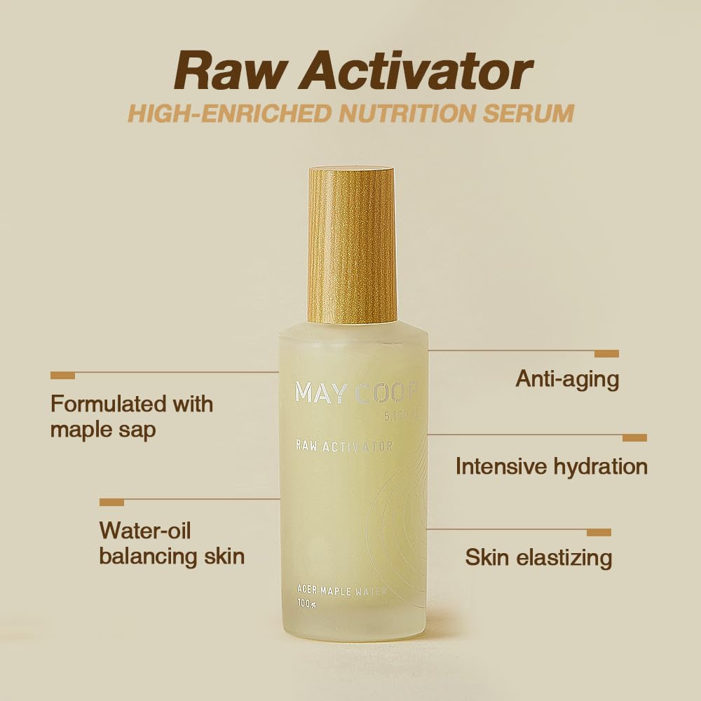 MAYCOOP Moisture Essence Toner + Face Serum Raw Activator Bundle