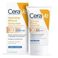 Thumbnail for CeraVe Hydrating Mineral Sunscreen SPF 30 with Sheer Tint