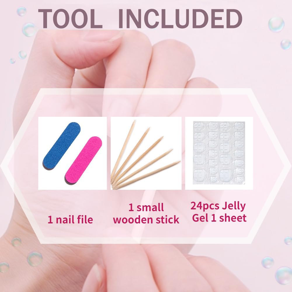 Medium Luxury Almond 3d False Nails gel nail wraps – almond medium – CrazyGels