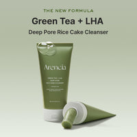 Thumbnail for ARENCIA Salicylic Acid, Green Tea + LHA Deep Pore Rice Cake Cleanser – Deep Pore Cleansing, Acne Face Wash, Blackhead Remover, 5.07 fl oz