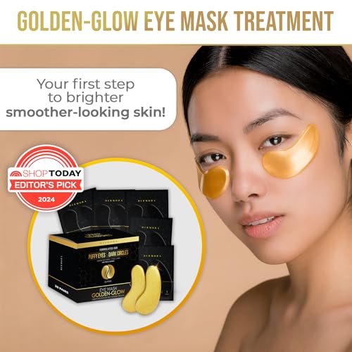 DERMORA Golden Glow Under Eye Patches | 20 Pairs