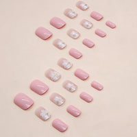 Thumbnail for Press On Nails Short，acrylic ，short Square gel nail wraps – short long – CrazyGels