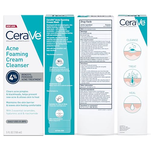 CeraVe Acne Foaming Cream Cleanser