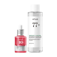 Thumbnail for Anua Glass Skin Prep Duo, 10% Niacinamide+4% Tranexamic Acid Serum & Heartleaf 77 Soothing Toner for Glow Skin, Hyaluronic Acid, Vitamin B12, Calming, Hydrating, pH Balance, Korean Skincare Set
