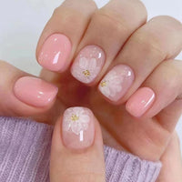 Thumbnail for Press On Nails Short，acrylic ，short Square gel nail wraps – short long – CrazyGels