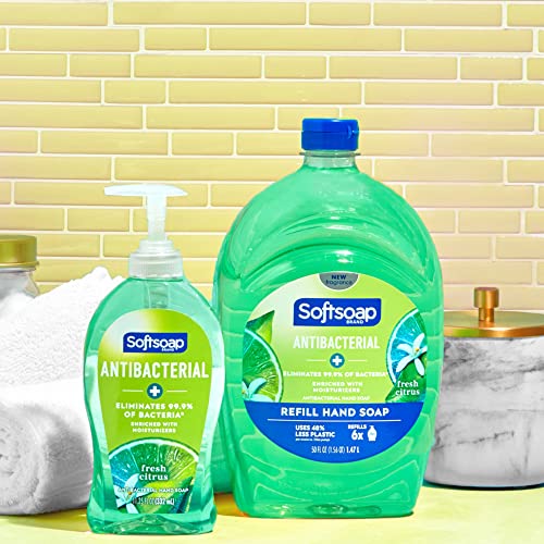 Softsoap Antibacterial Liquid Hand Soap | Fresh Citrus Scent