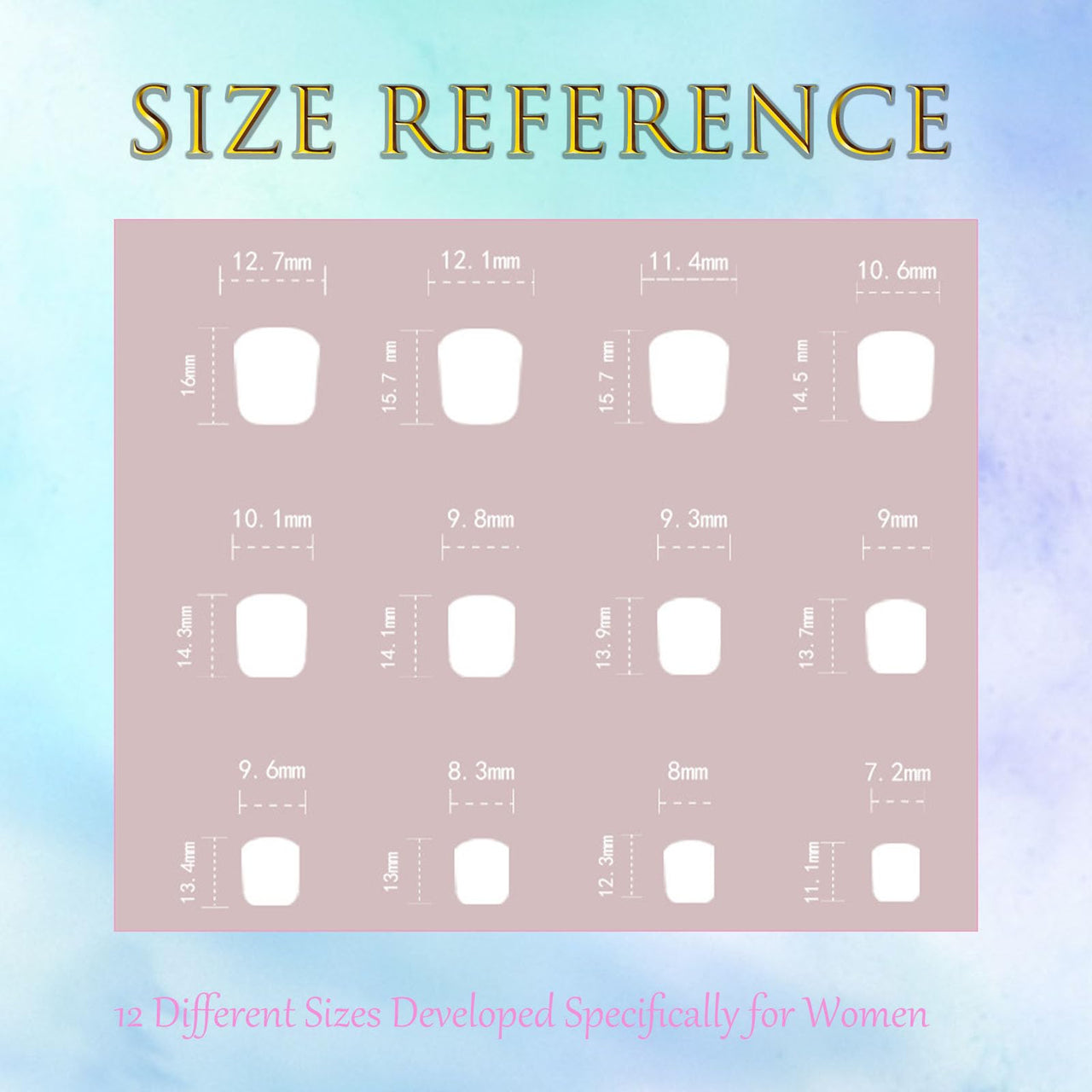 Extra Short Press on Nails Square Nude Ombre Fake Nails Press ons White Glue Stick on Nails with Designs Full Cover Acrylic Glossy Artificial Cute False Nail for Women Girls 24 Pcs