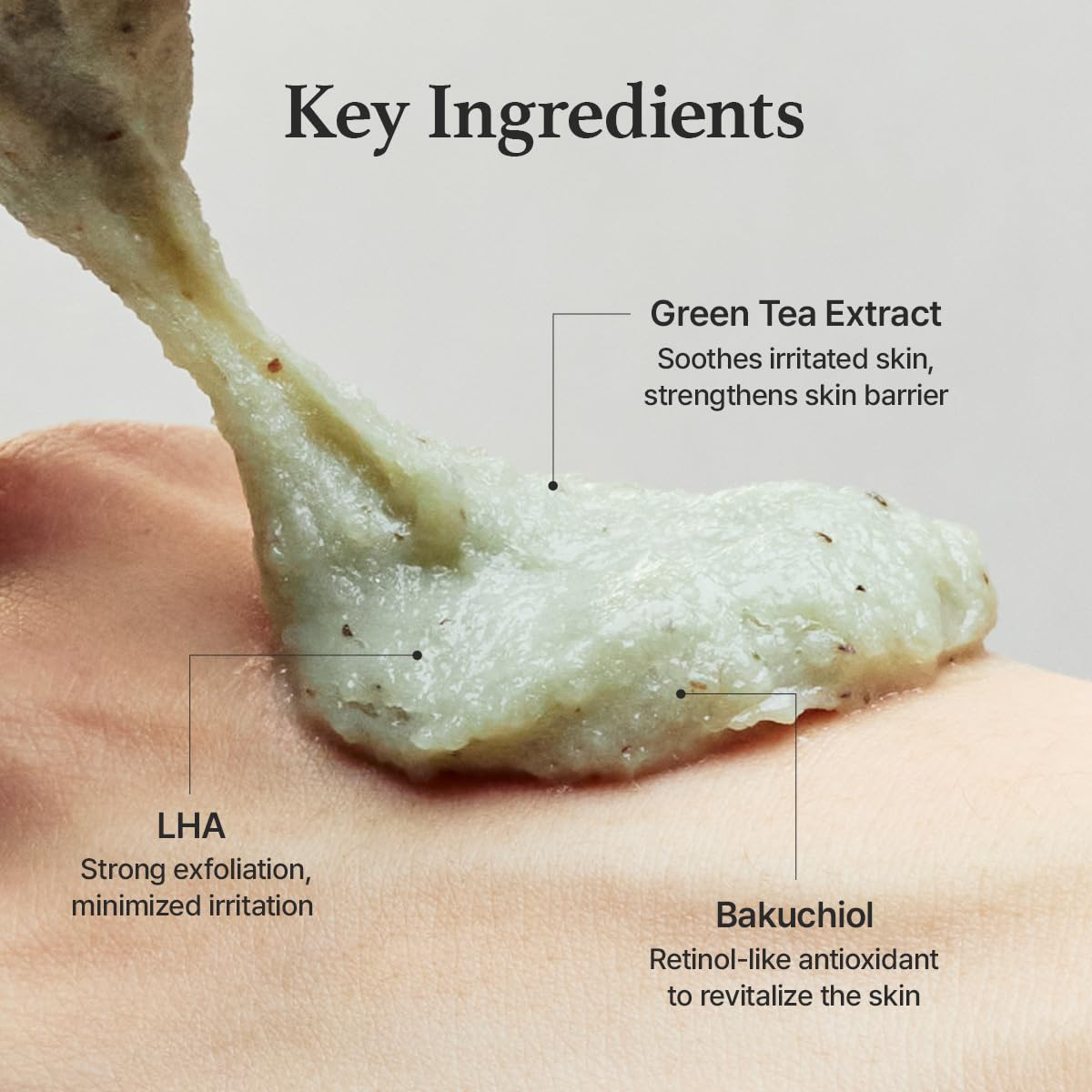 ARENCIA Salicylic Acid, Green Tea + LHA Deep Pore Rice Cake Cleanser – Deep Pore Cleansing, Acne Face Wash, Blackhead Remover, 5.07 fl oz