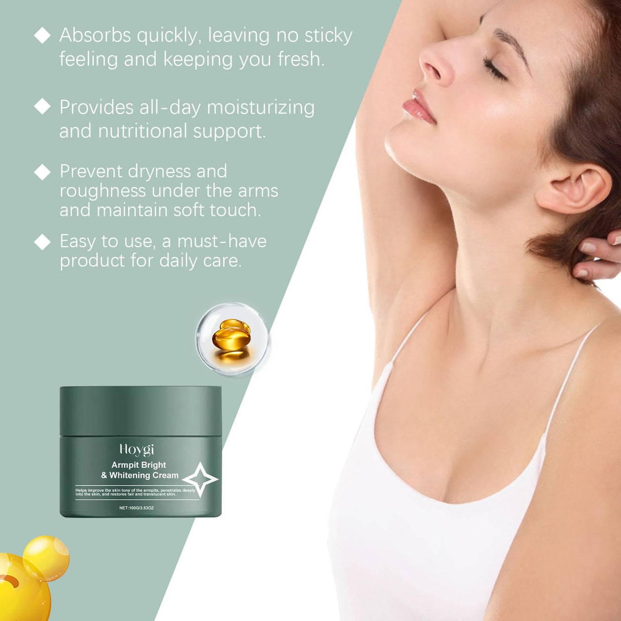 Armpit Bright and Whitening Cream- Hoygi