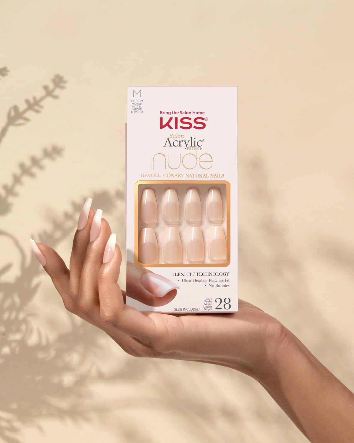 Kiss Salon Acrylic French Manicure Set, gel nail wraps – french long – CrazyGels