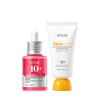 Thumbnail for Anua Ultimate Glow Protection Duo, Zero-Cast Moisturizing Finish Sunscreen + Niacinamide 10 + TXA 4 Serum, SPF 50,No White Cast, Facial Serum for face, Korean skincare Set