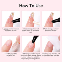 Thumbnail for Curvlife Newly Upgraded Quick Drying 10g Semi Solid Nail Glue with 10ml Remover for Press On Nails Tips No Need for UV Lamp Long Lasting Fake Acrylic Nails Kit Glue Gel