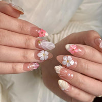 Thumbnail for Medium Luxury Almond 3d False Nails gel nail wraps – almond medium – CrazyGels